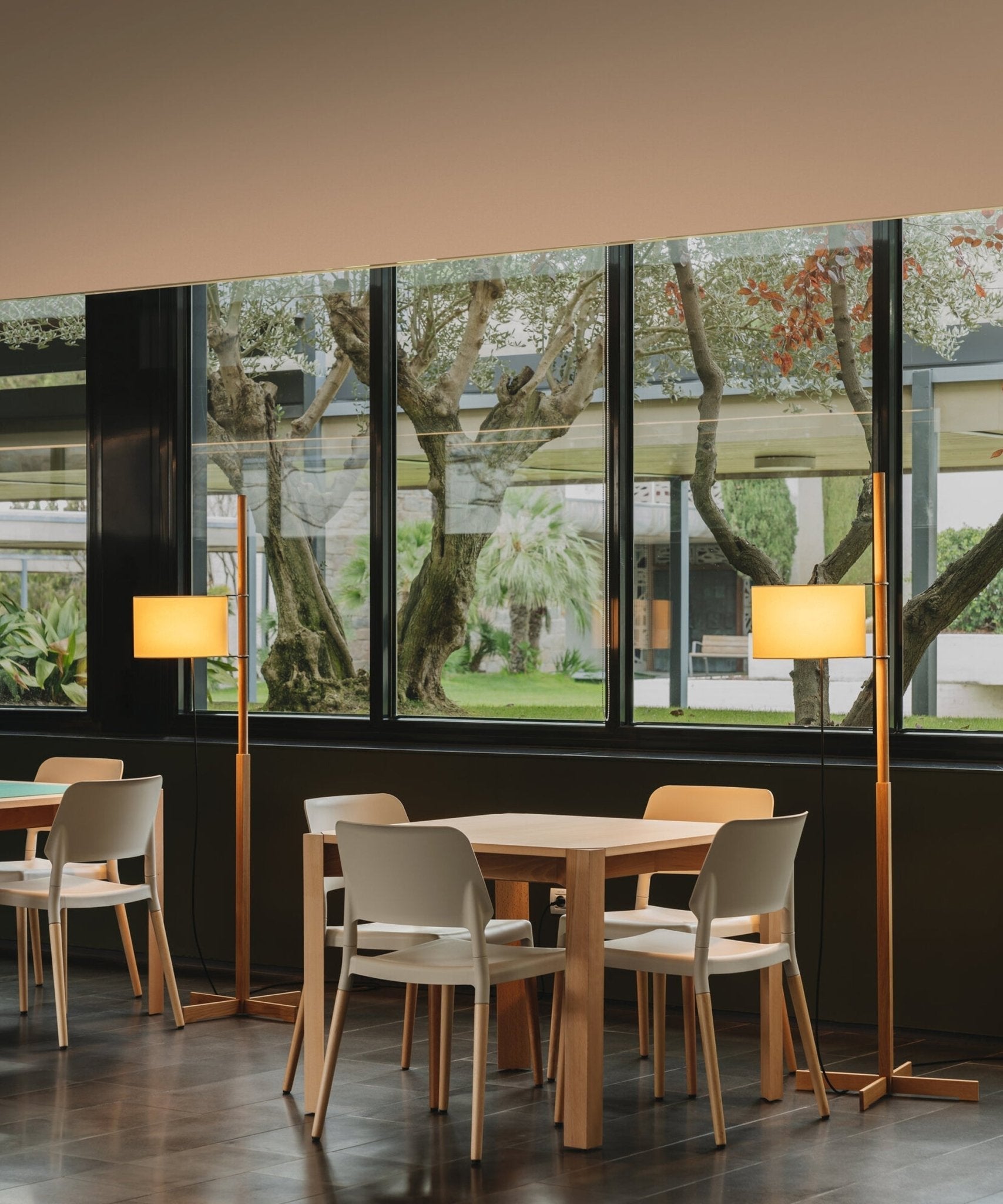 Torna Wood Fabric Floor Lamp - Letslighting