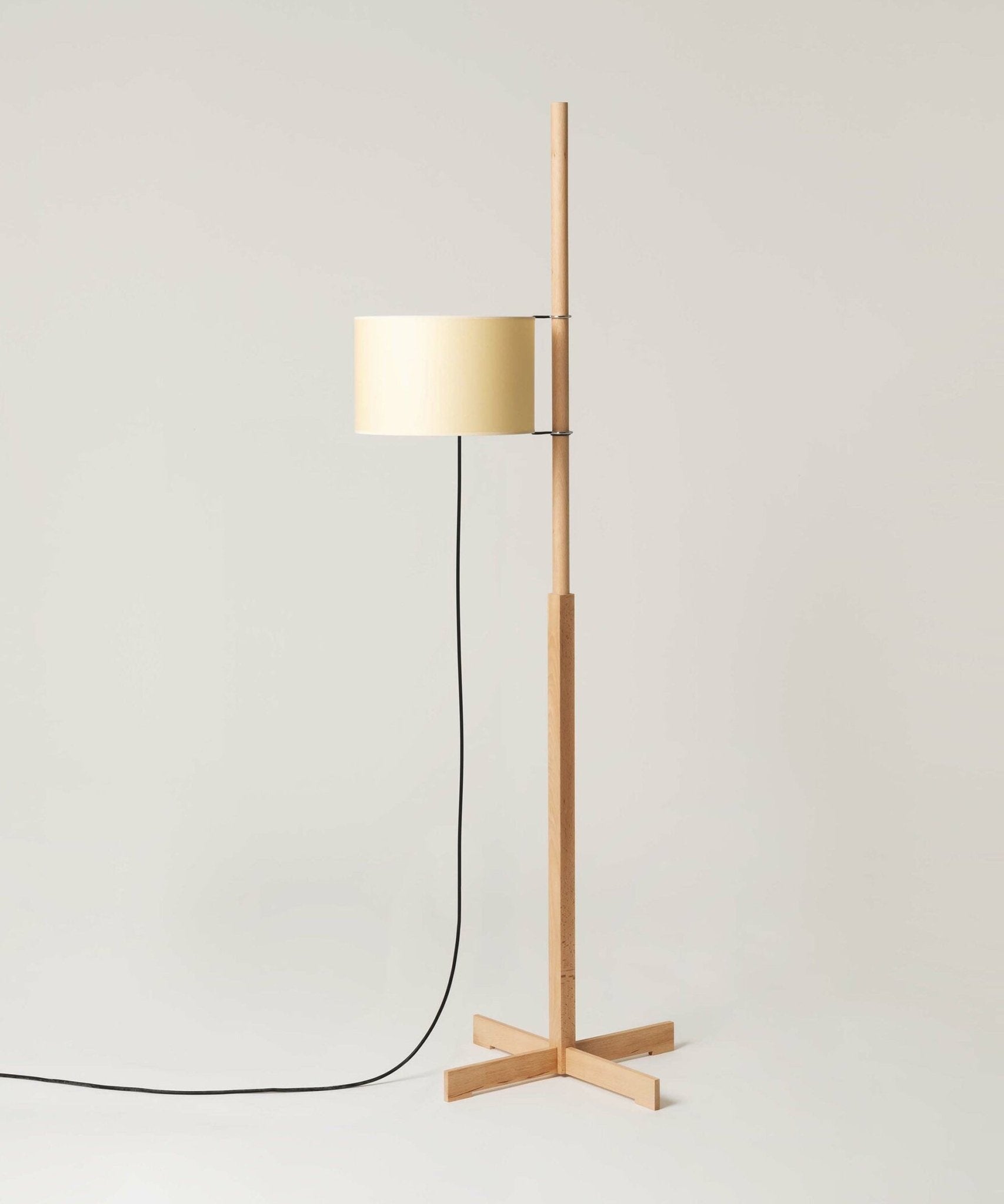 Torna Wood Fabric Floor Lamp - Letslighting