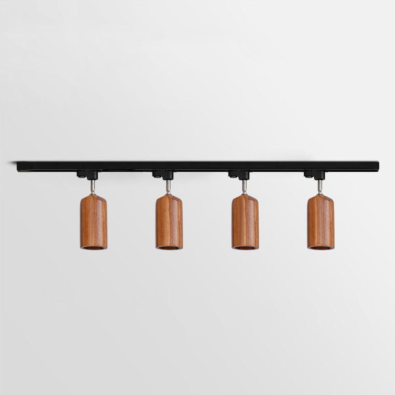 Aim Wood Track Ceiling Light Spotlight - Letslighting