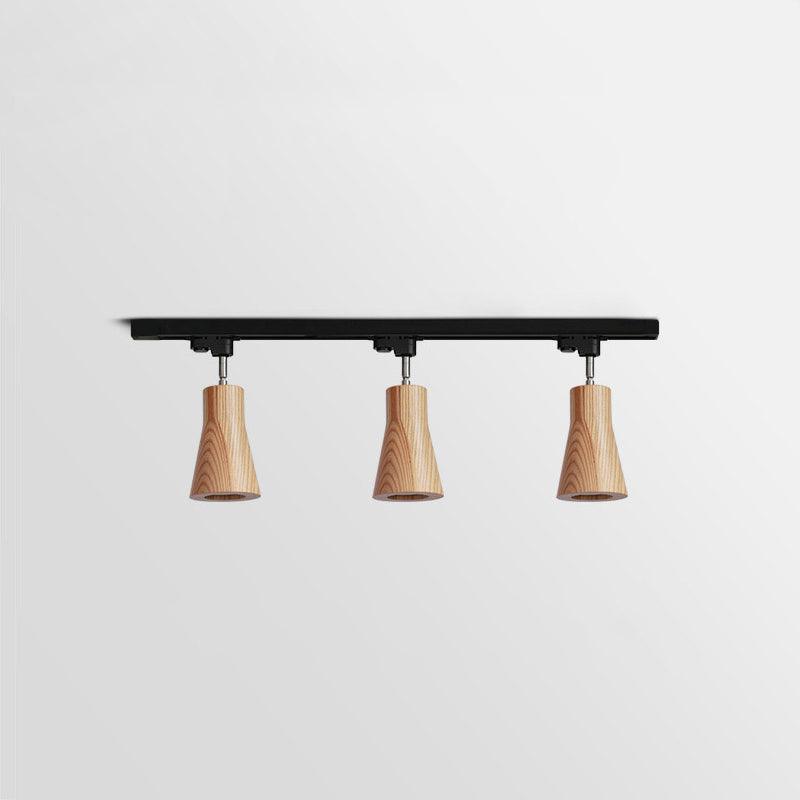 Aim Wood Track Ceiling Light Spotlight - Letslighting
