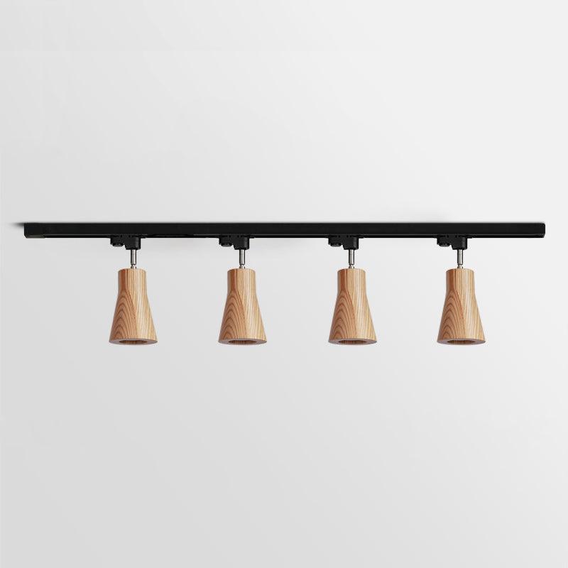 Aim Wood Track Ceiling Light Spotlight - Letslighting