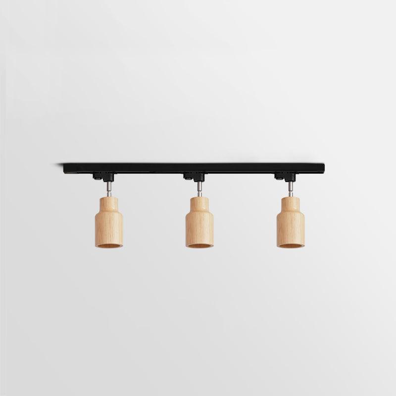 Aim Wood Track Ceiling Light Spotlight - Letslighting
