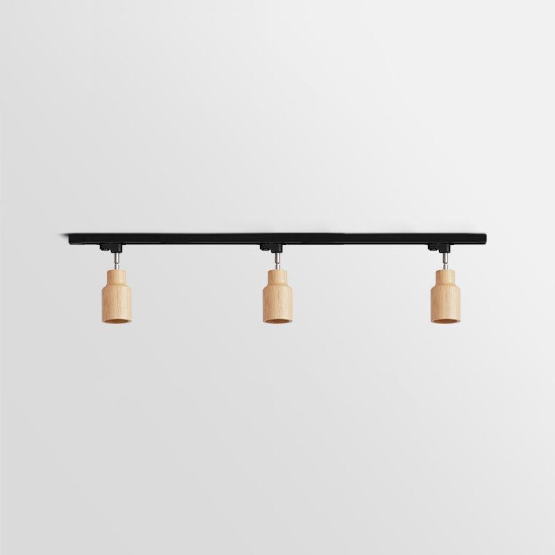 Aim Wood Track Ceiling Light Spotlight - Letslighting