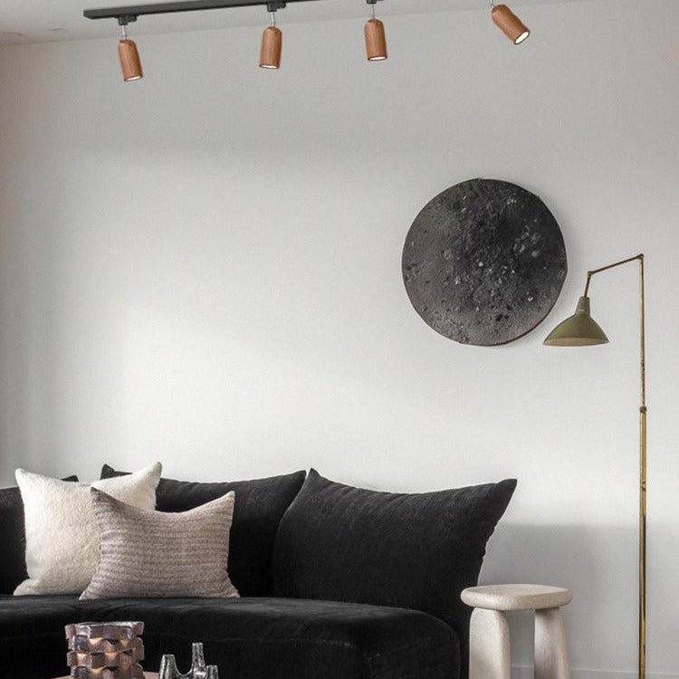 Aim Wood Track Ceiling Light Spotlight - Letslighting