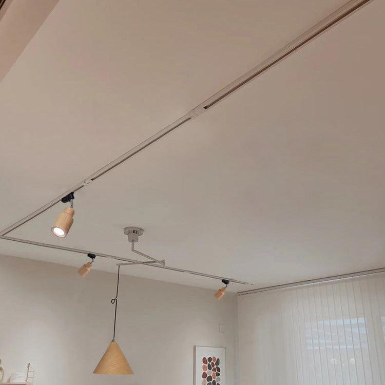 Aim Wood Track Ceiling Light Spotlight - Letslighting