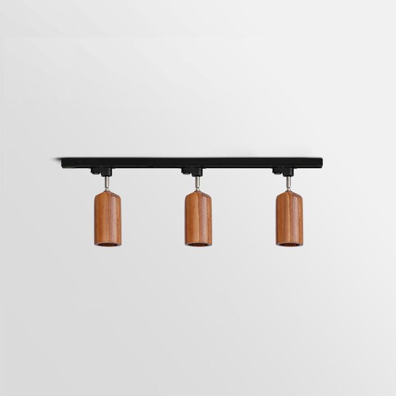 Aim Wood Track Ceiling Light Spotlight - Letslighting