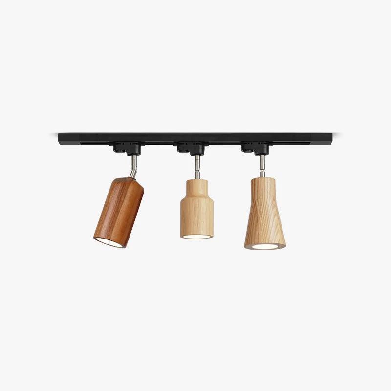 Aim Wood Track Ceiling Light  Spotlight