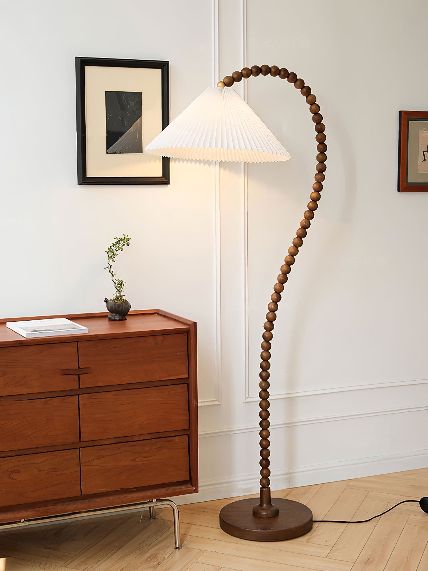 Nadia Modern Wood Floor Lamp - Letslighting