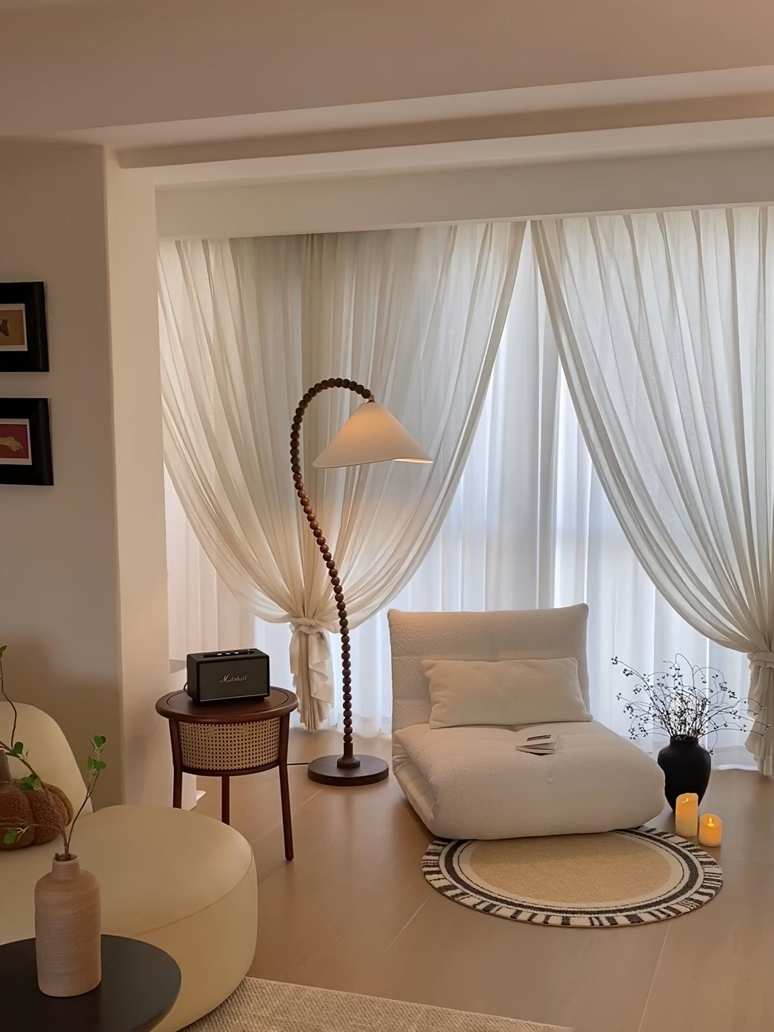 Nadia Modern Wood Floor Lamp - Letslighting