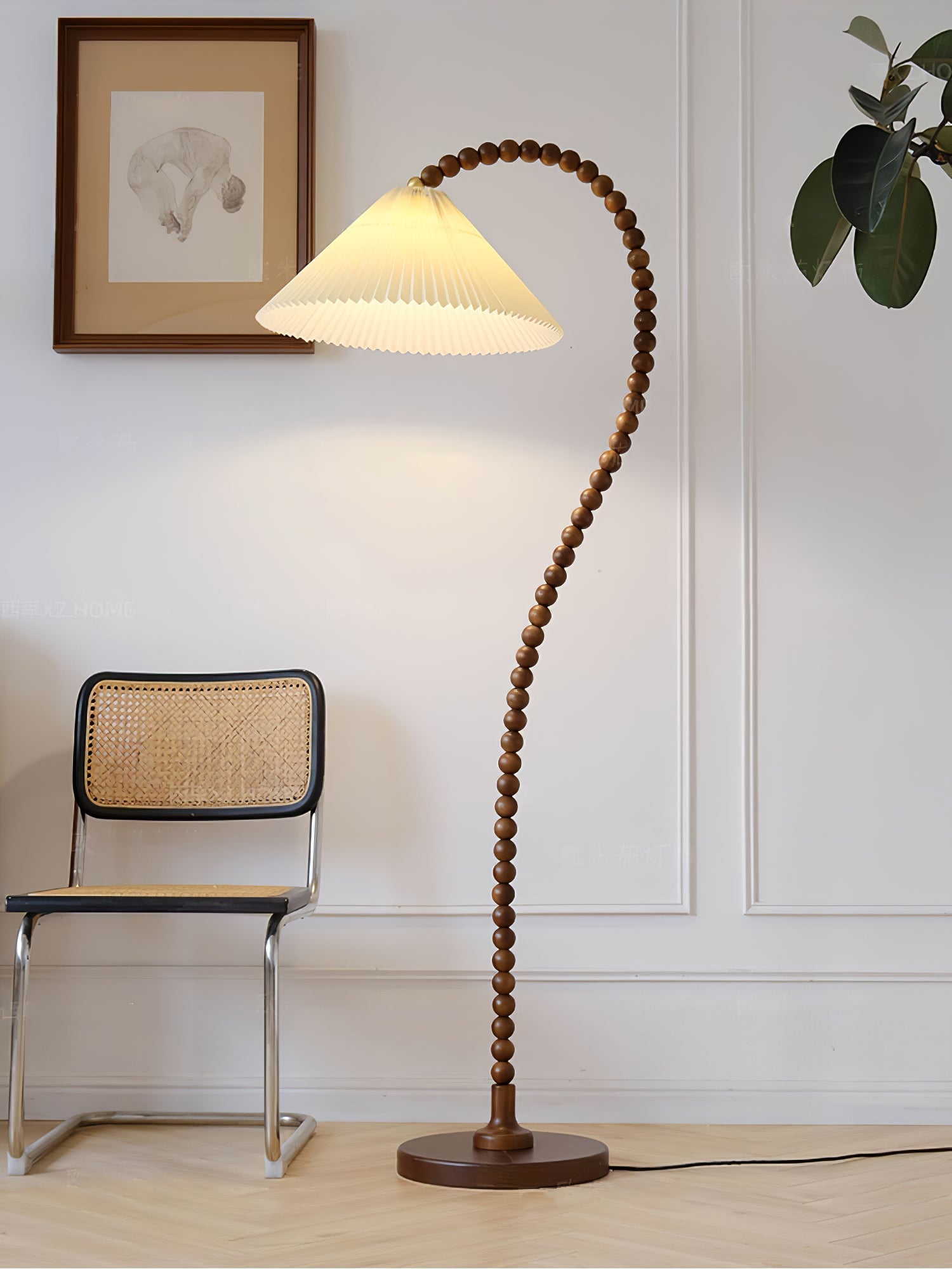 Nadia Modern Wood Floor Lamp - Letslighting