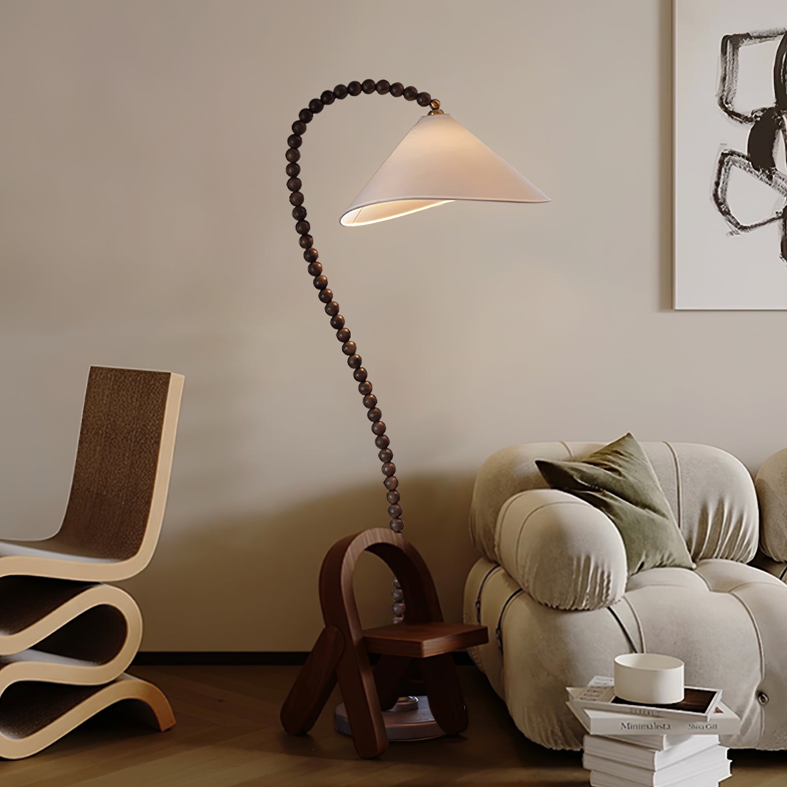 Nadia Modern Wood Floor Lamp - Letslighting