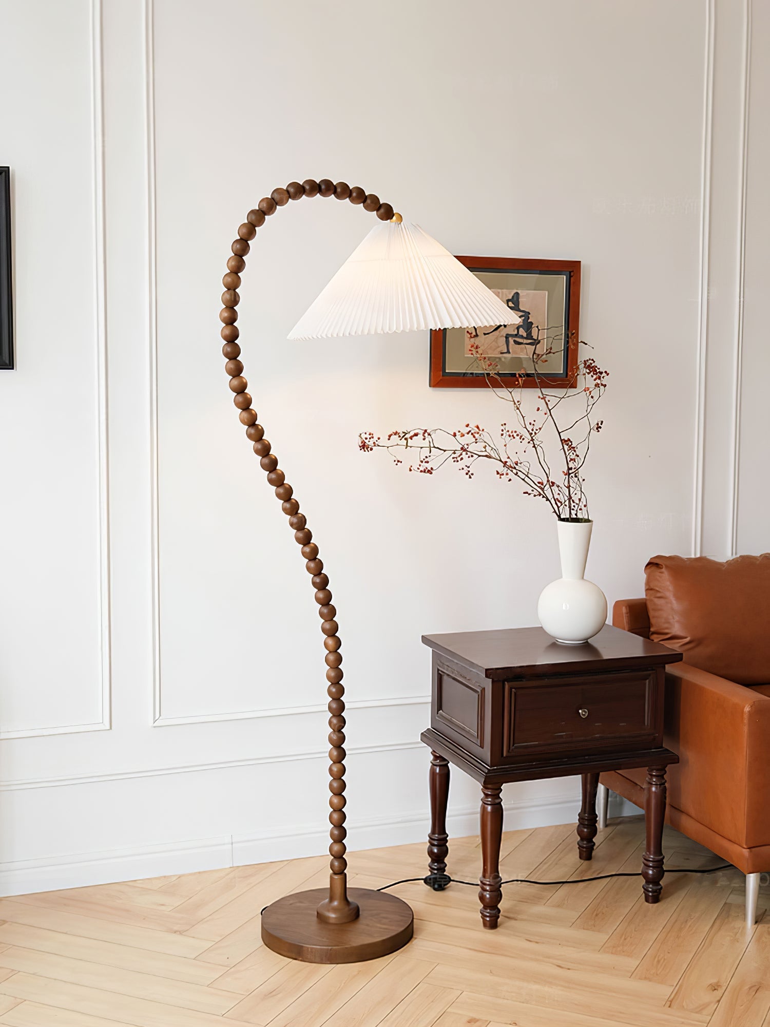 Nadia Modern Wood Floor Lamp - Letslighting