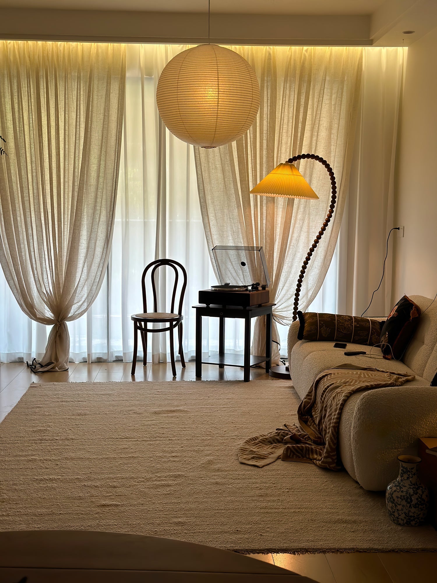 Nadia Modern Wood Floor Lamp - Letslighting