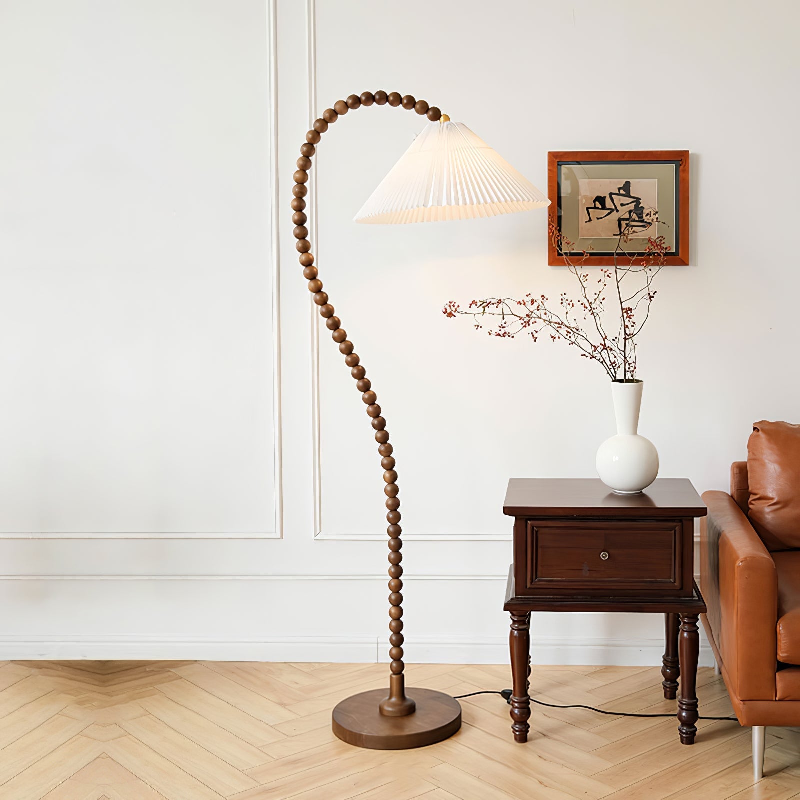 Nadia Modern Wood Floor Lamp - Letslighting