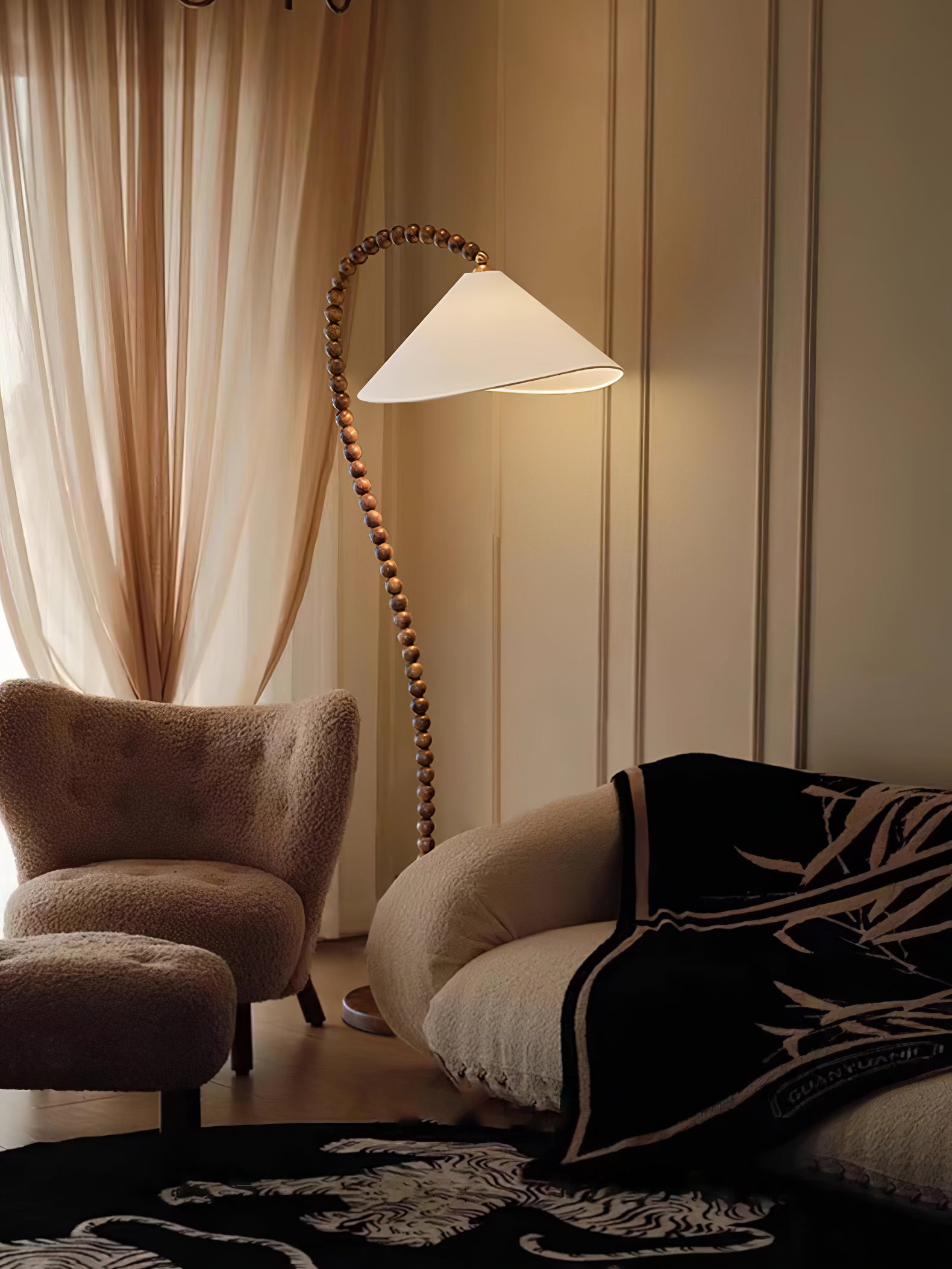Nadia Modern Wood Floor Lamp - Letslighting