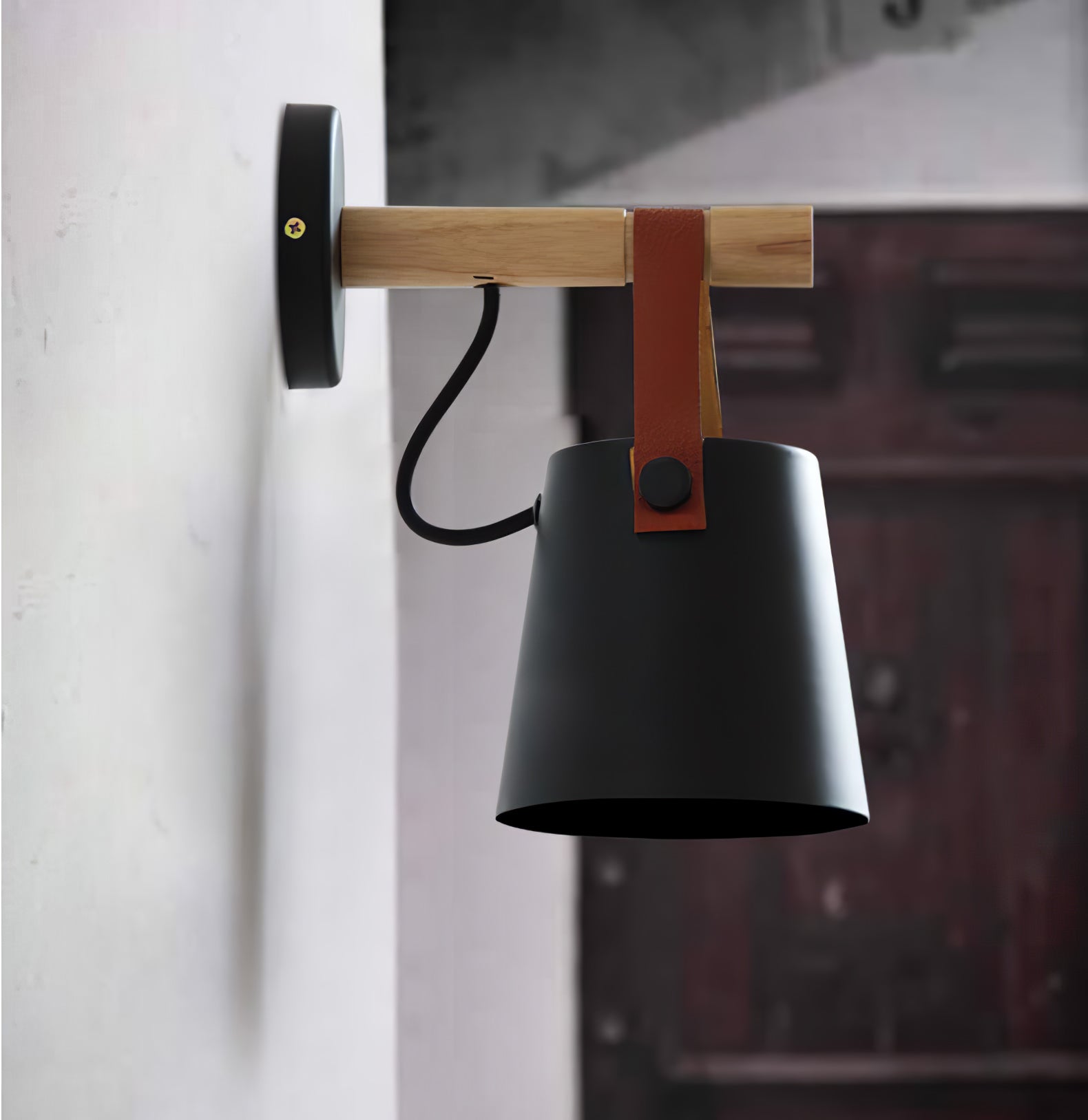 Wooden Conical Wall Light - Blowlighting