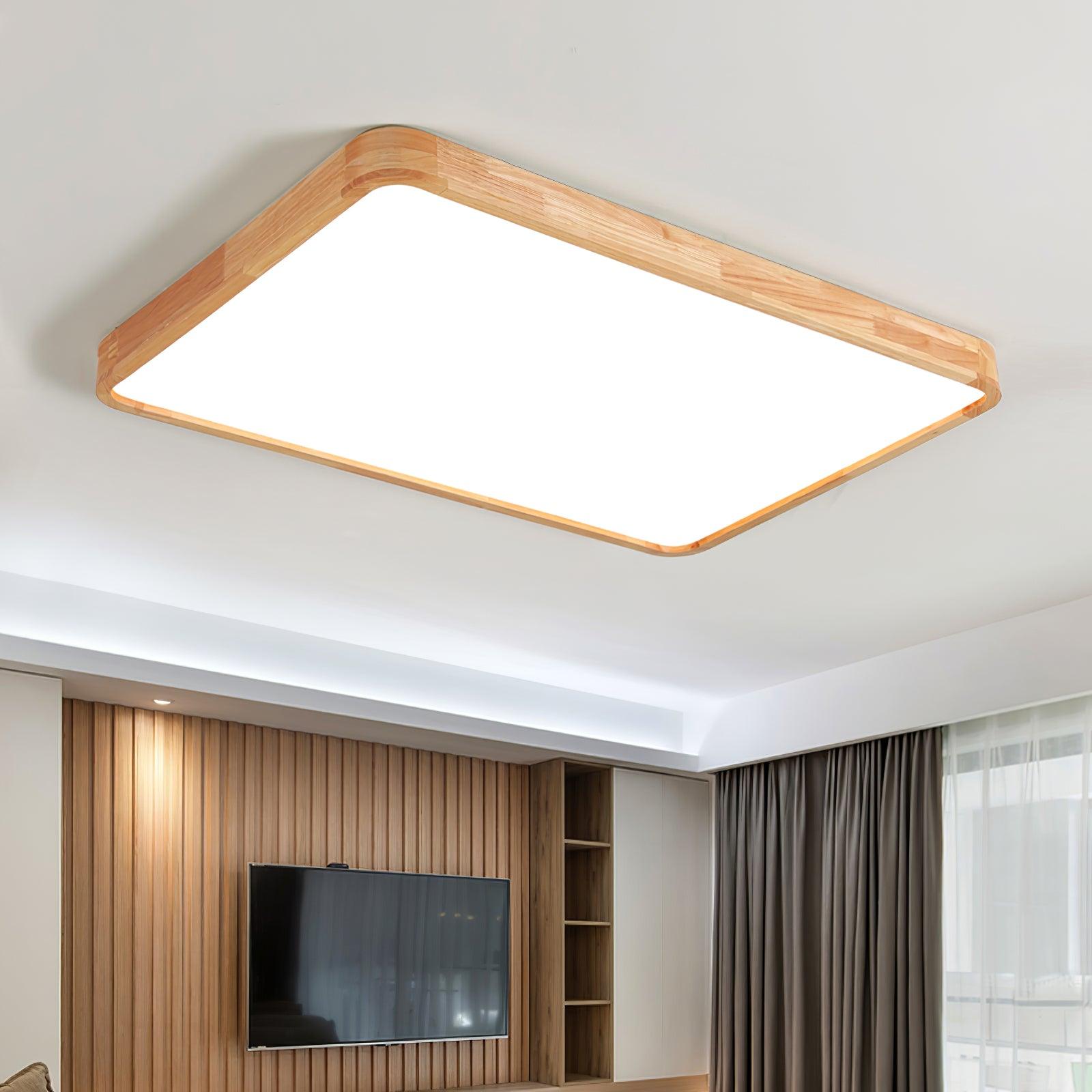 Muto Wooden Geometric Ceiling Light