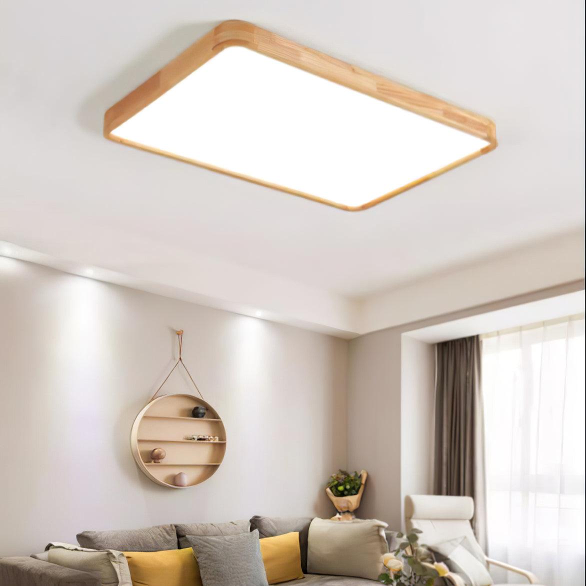 Muto Wooden Geometric Ceiling Light