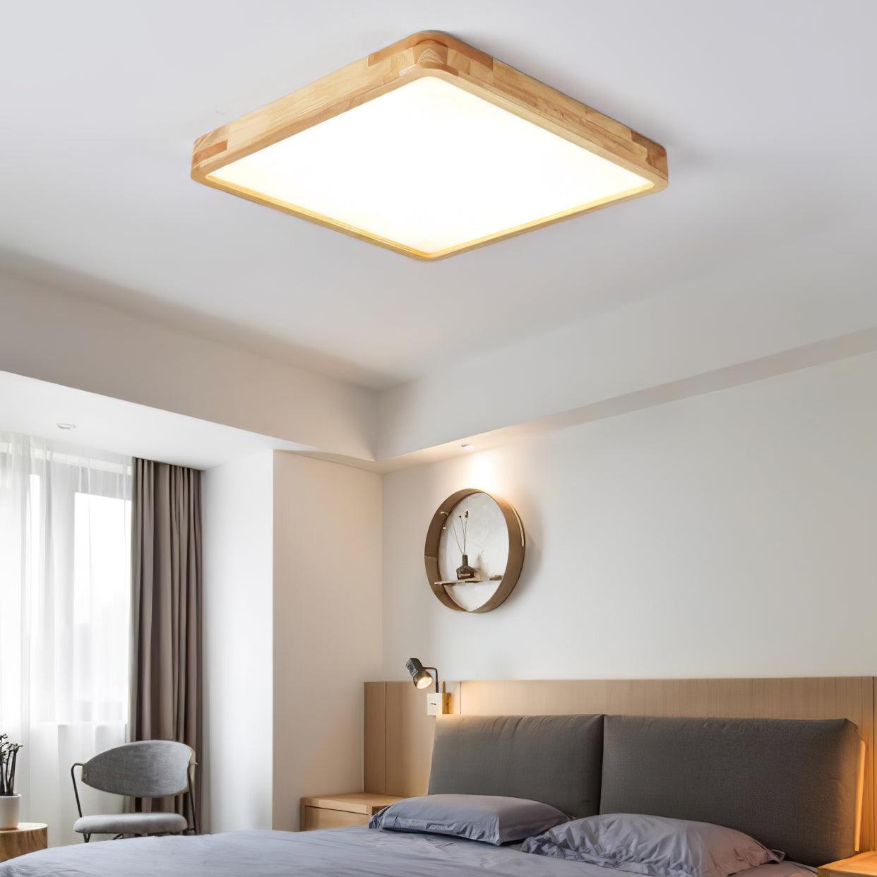 Muto Wooden Geometric Ceiling Light