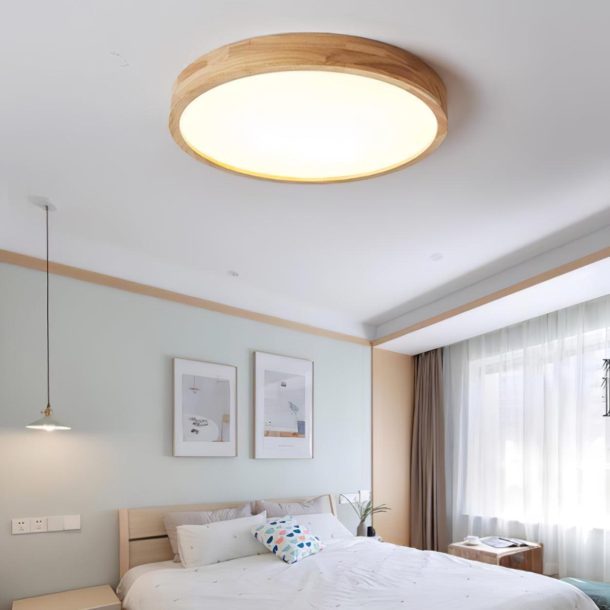 Muto Wooden Geometric Ceiling Light