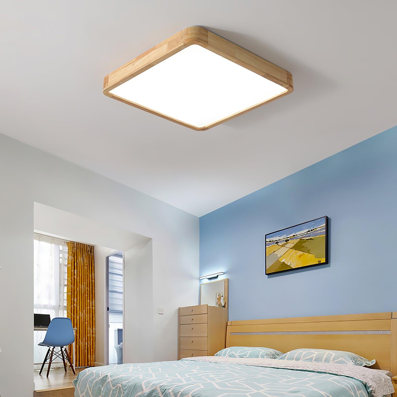 Muto Wooden Geometric Ceiling Light