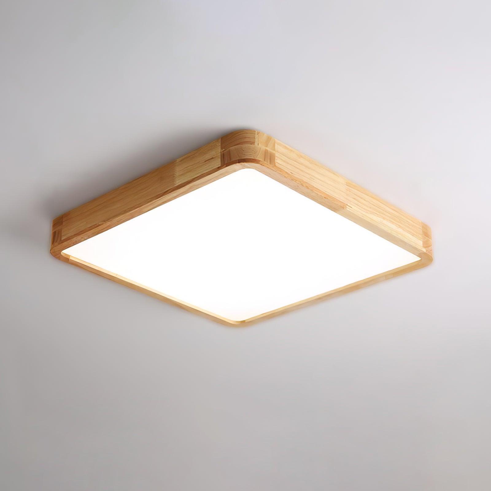 Muto Wooden Geometric Ceiling Light