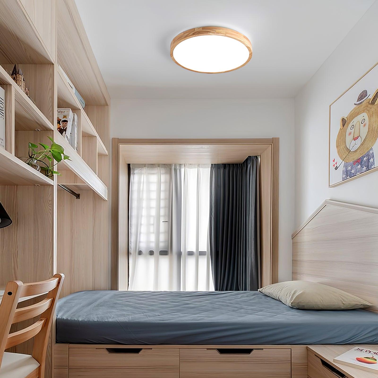 Muto Wooden Geometric Ceiling Light