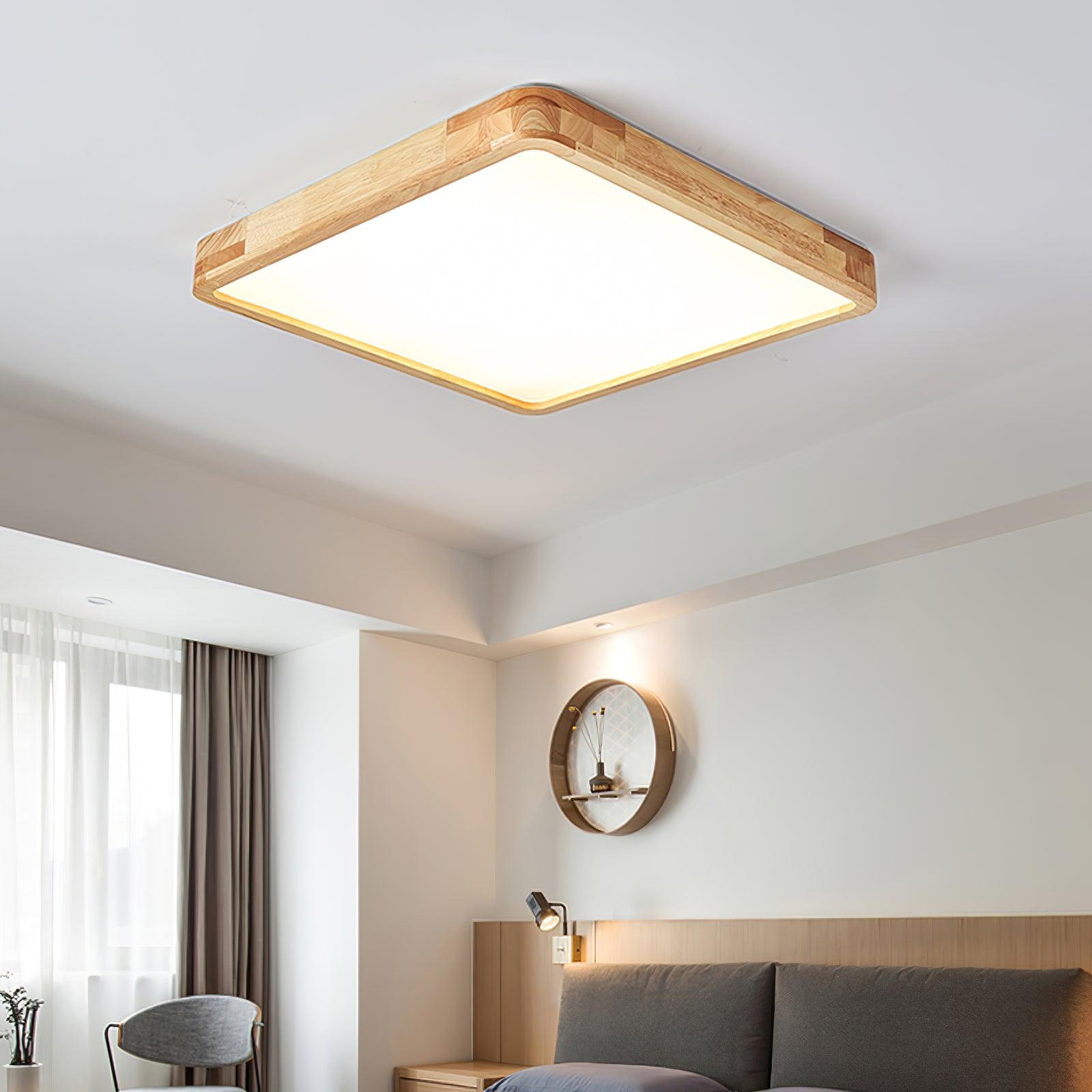 Muto Wooden Geometric Ceiling Light