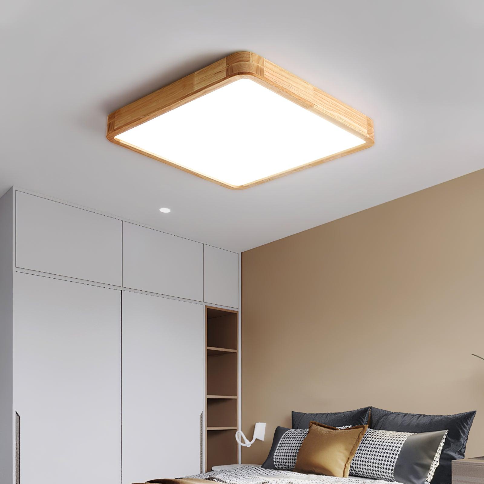 Muto Wooden Geometric Ceiling Light