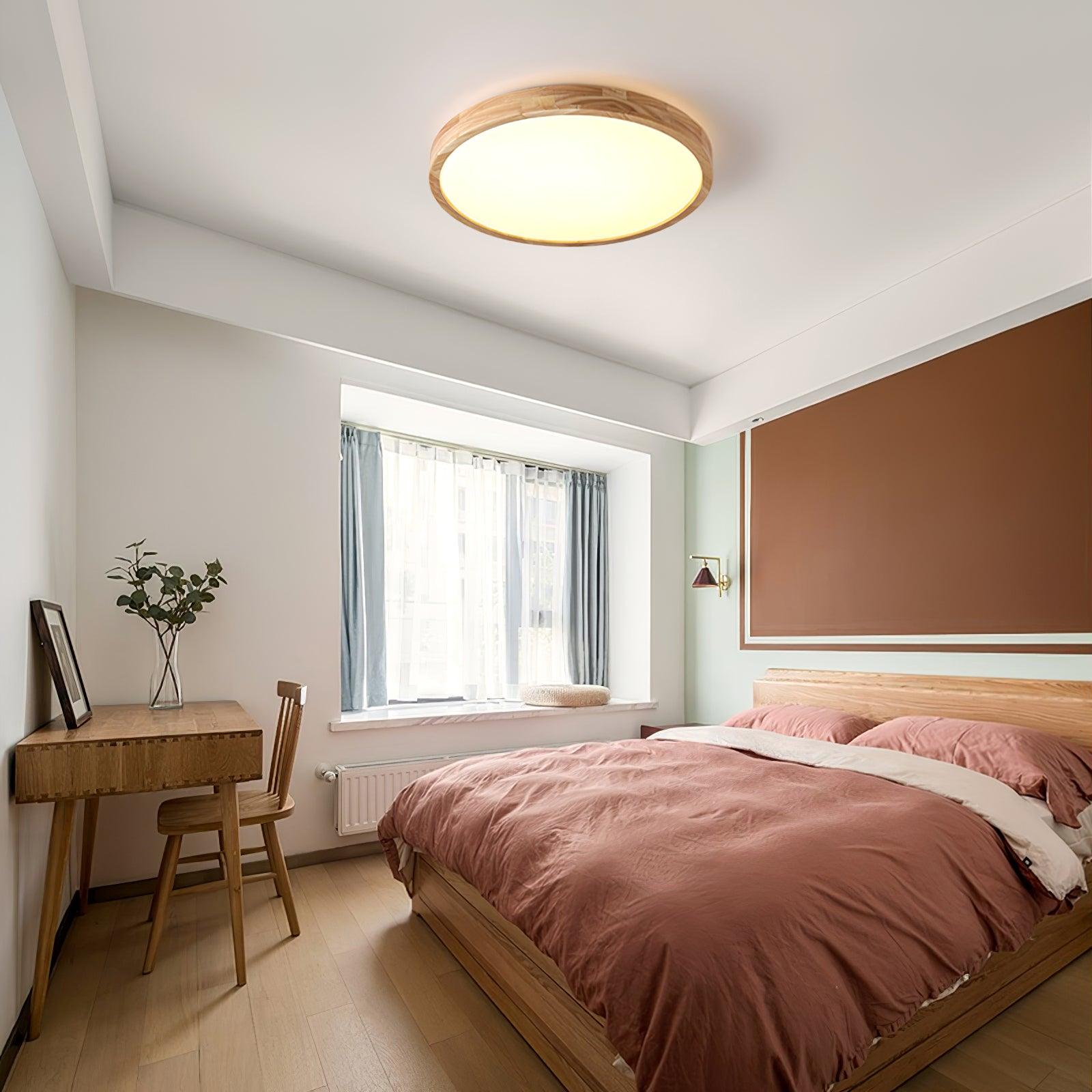 Muto Wooden Geometric Ceiling Light