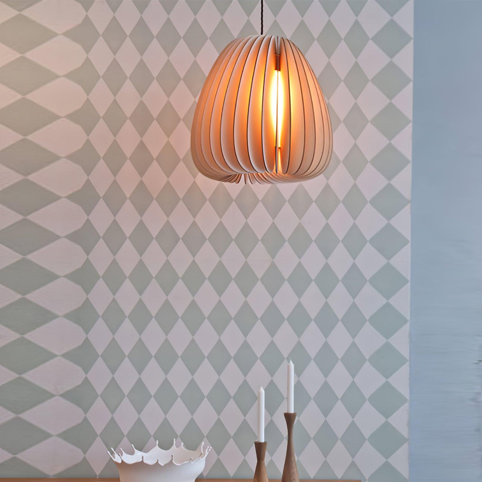 Vovene Elegance Unique Orb Wooden Pendant Lamp - Letslighting