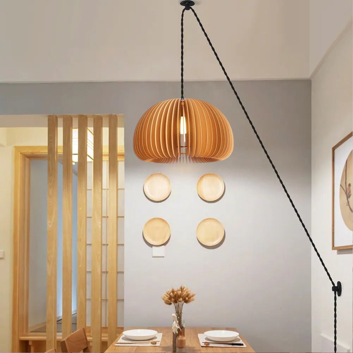 Orlenan Wood Retro Pendant Lights - Letslighting