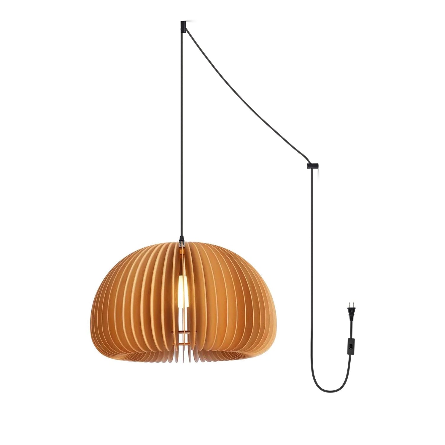 Orlenan Wood Retro Pendant Lights - Letslighting