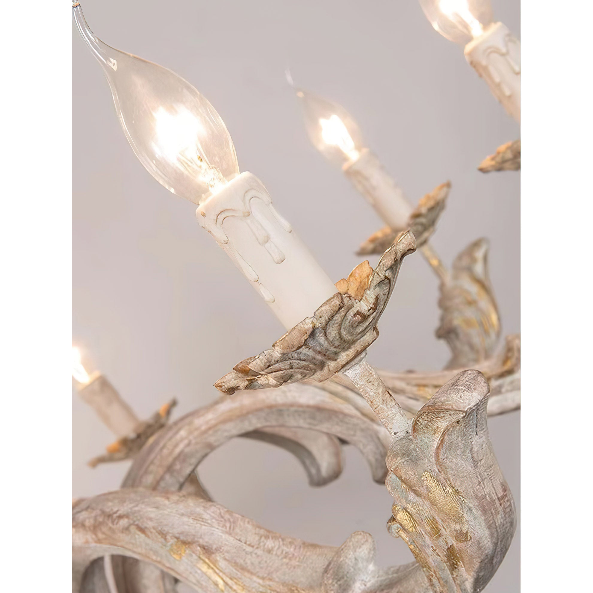 Vovynan Luxury Roman Column Wooden Chandelier - Letslighting