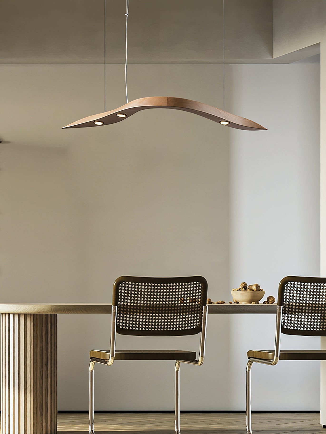 Flow Minimalist Wood Pendant Lamp - Letslighting
