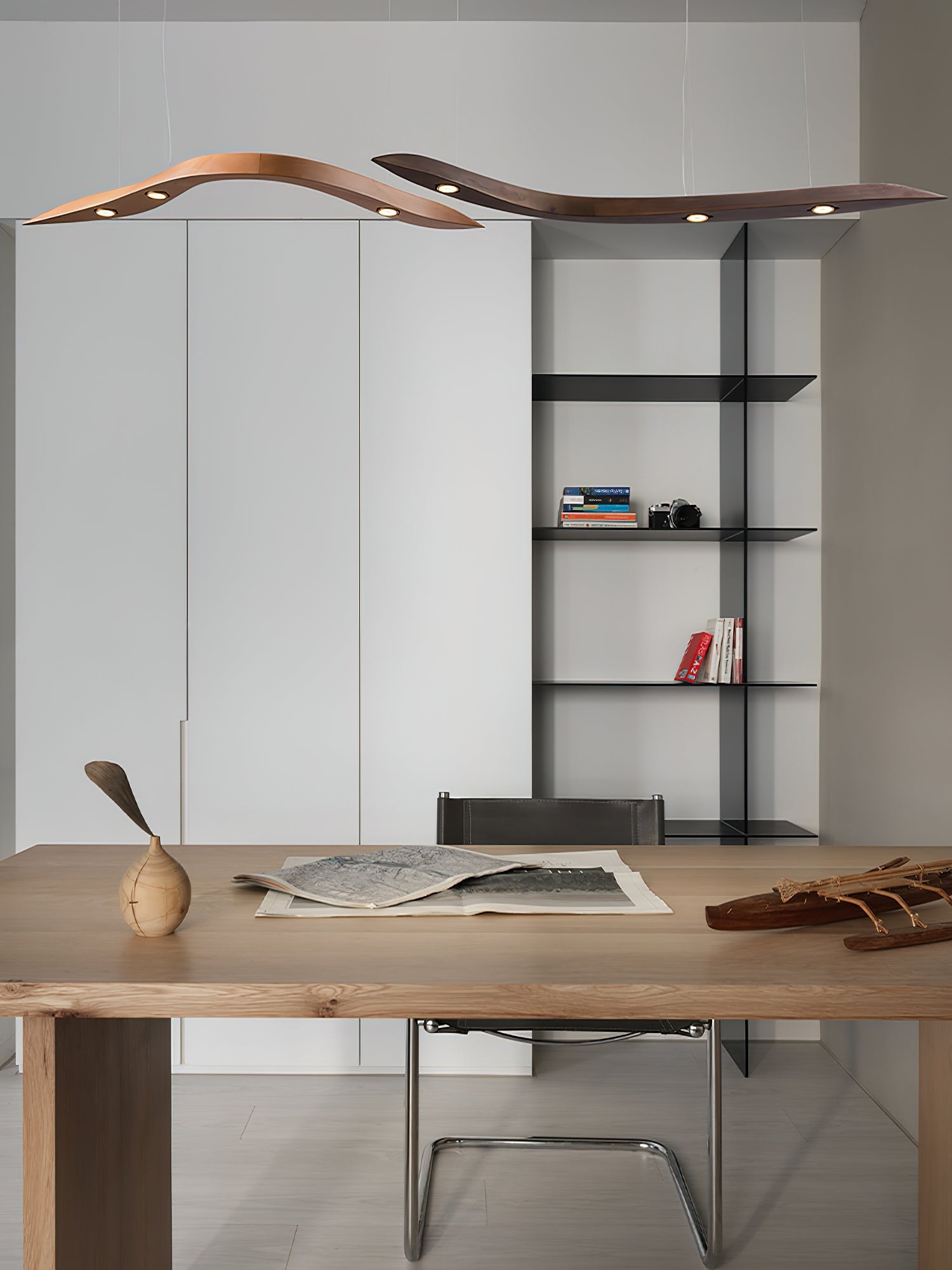 Flow Minimalist Wood Pendant Lamp - Letslighting