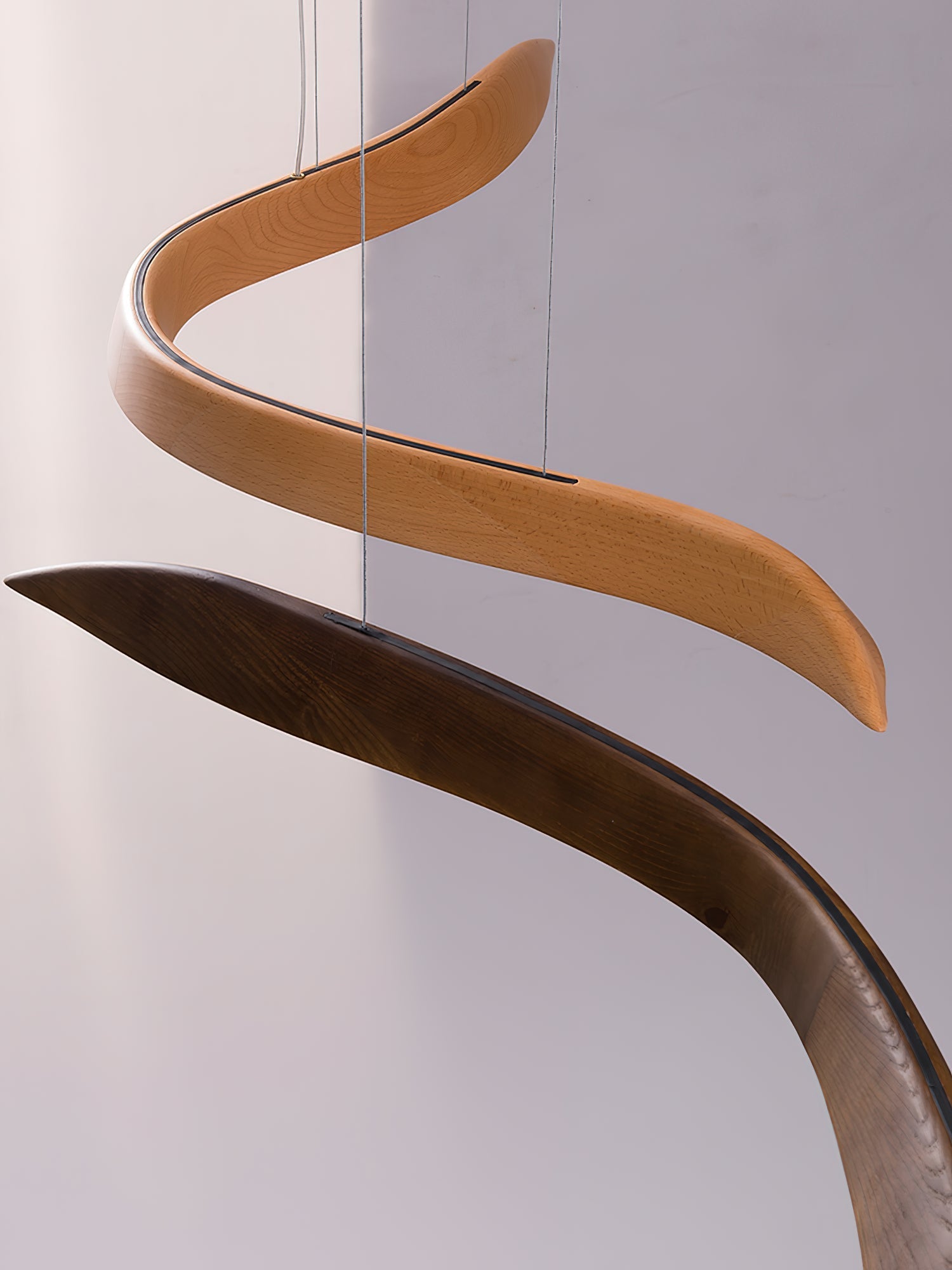 Flow Minimalist Wood Pendant Lamp - Letslighting