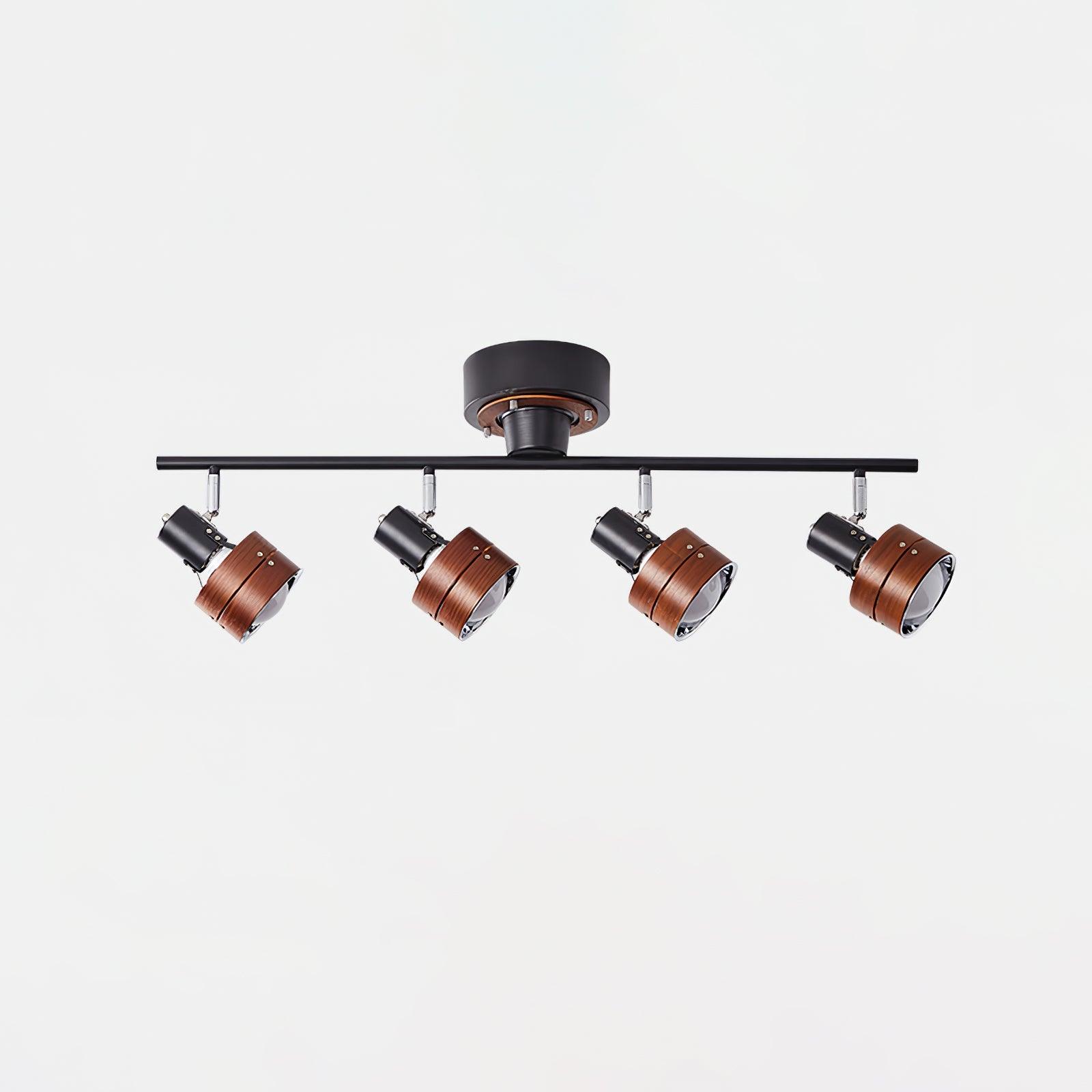 Elsorila Elegance Adjustable Spot Wooden Ceiling Lamp - Letslighting