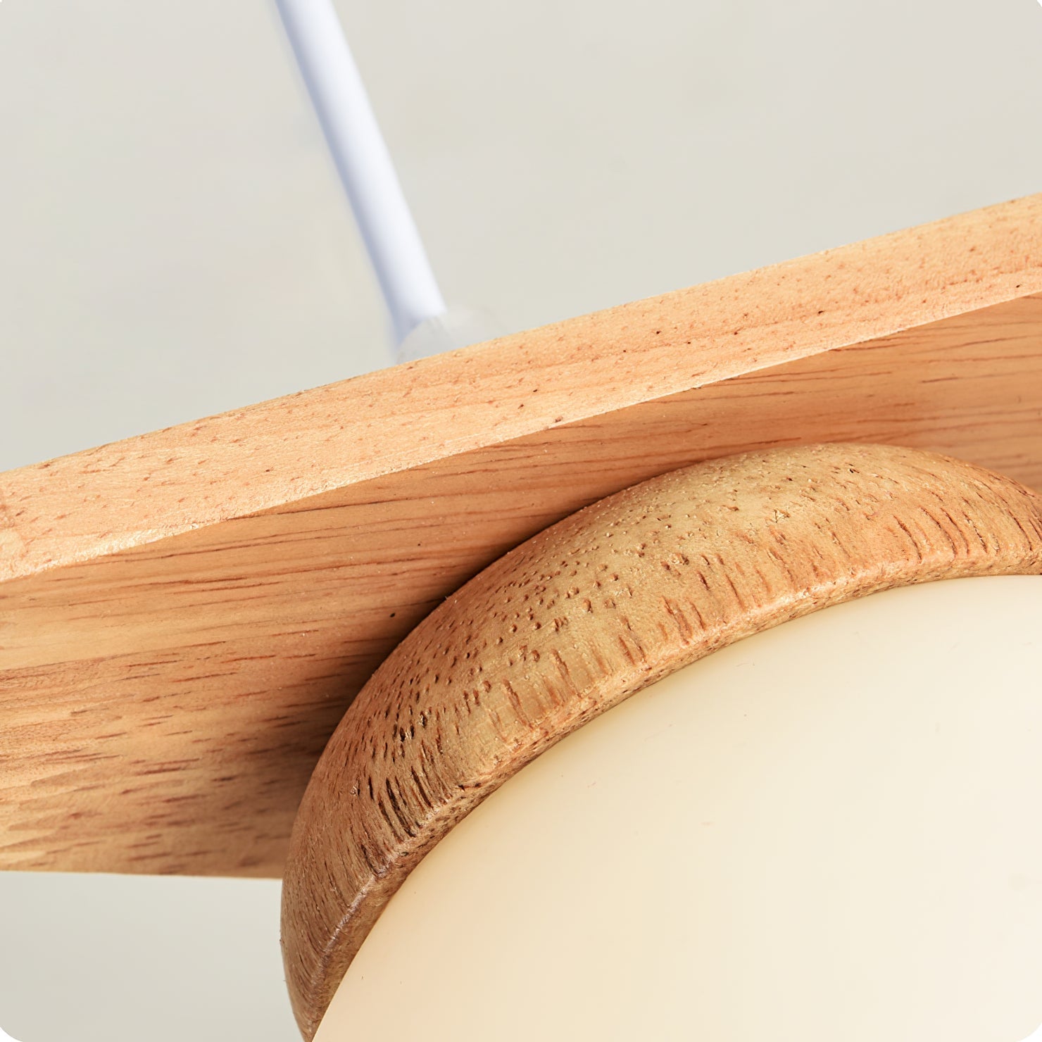 Zothaus Premium Nordic Star Glass Wooden Chandelier - Letslighting