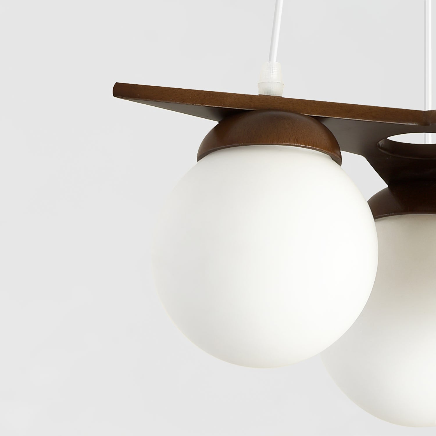 Zothaus Premium Nordic Star Glass Wooden Chandelier - Letslighting