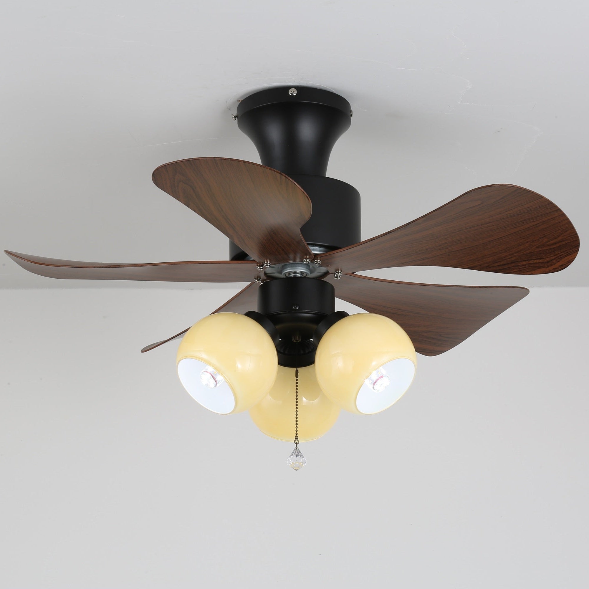 Lunara Vintage Wood Ceiling Fan Light - Letslighting