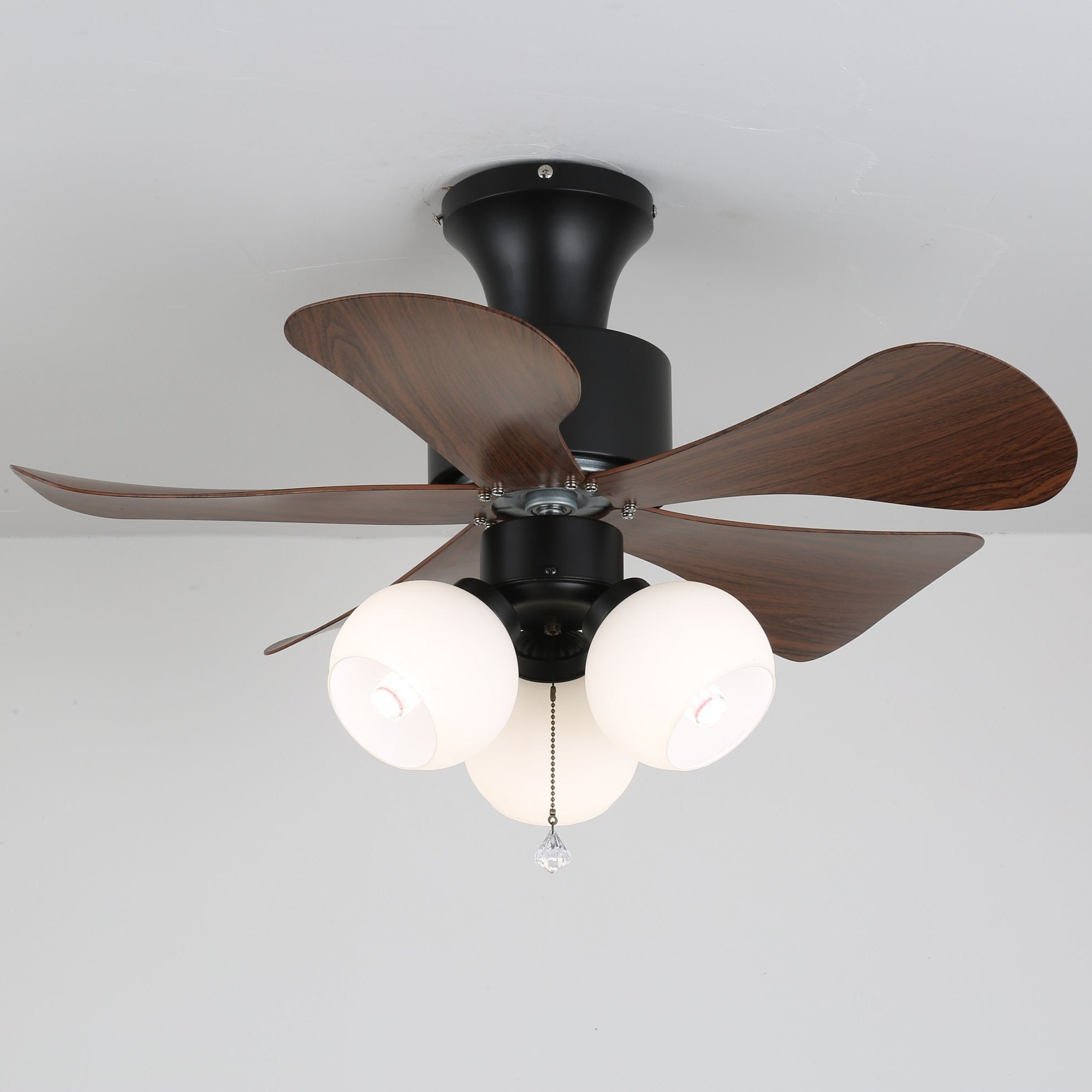 Lunara Vintage Wood Ceiling Fan Light - Letslighting