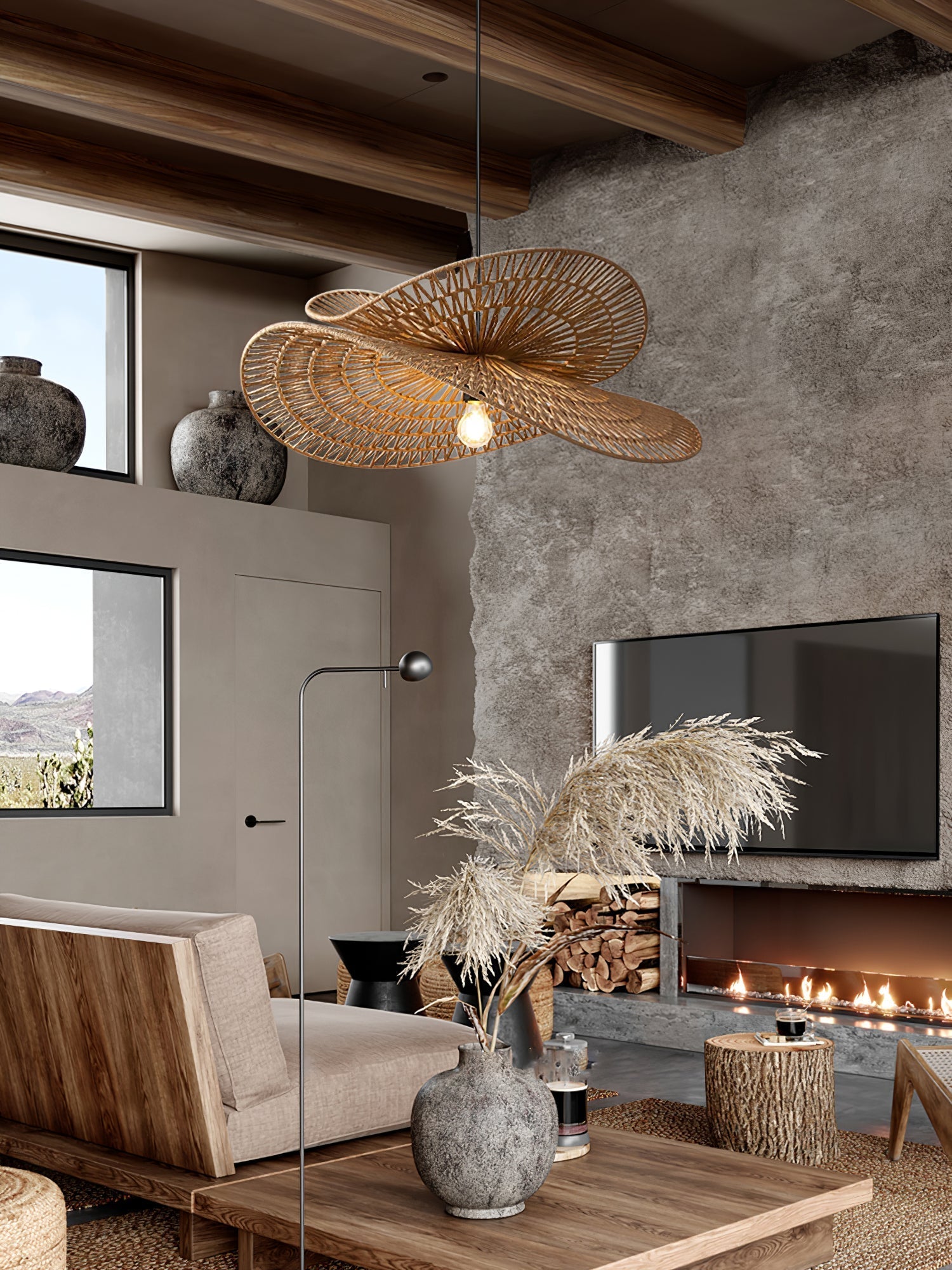 Avelora Hemp Rope Traditional Pendant Light - Letslighting