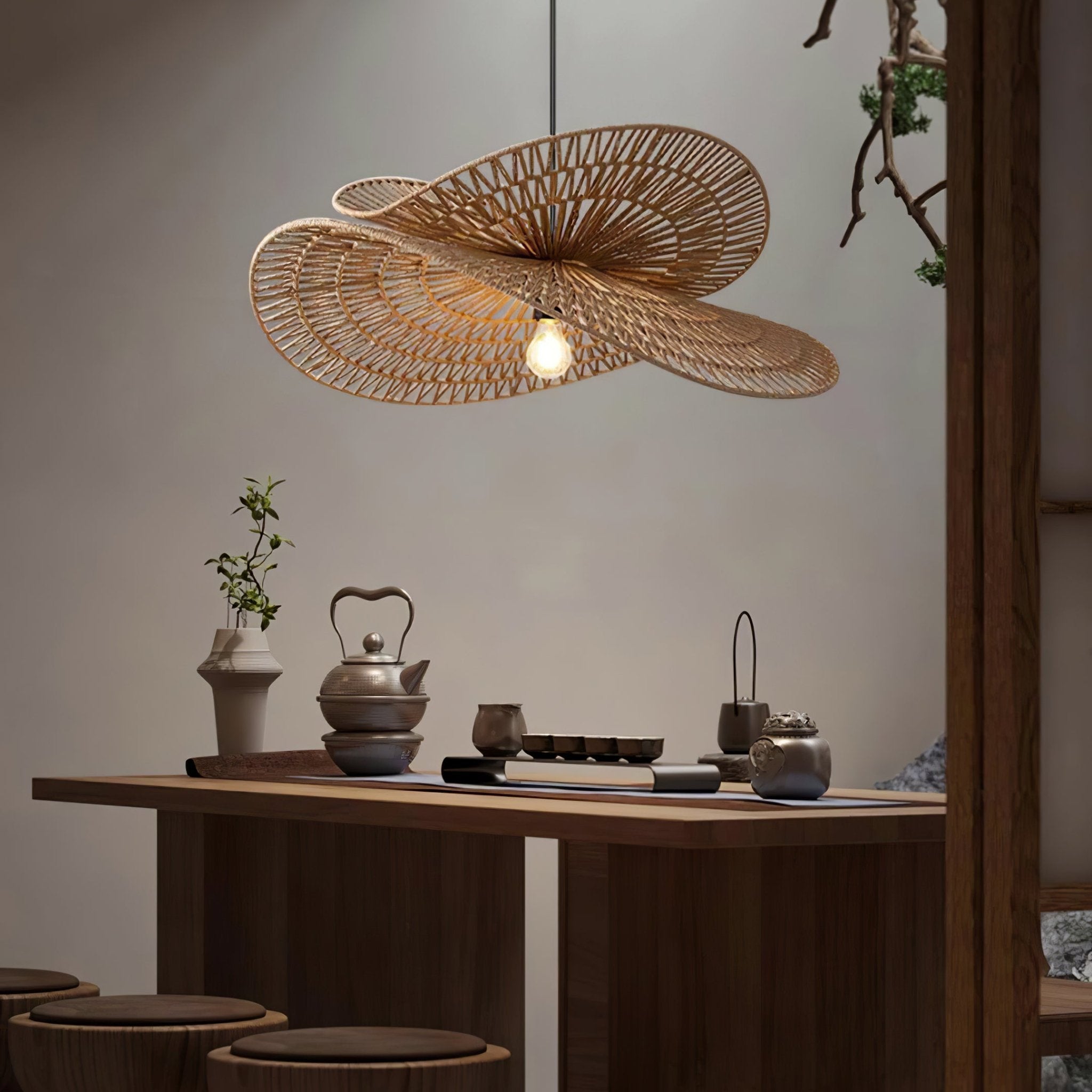 Avelora Hemp Rope Traditional Pendant Light - Letslighting
