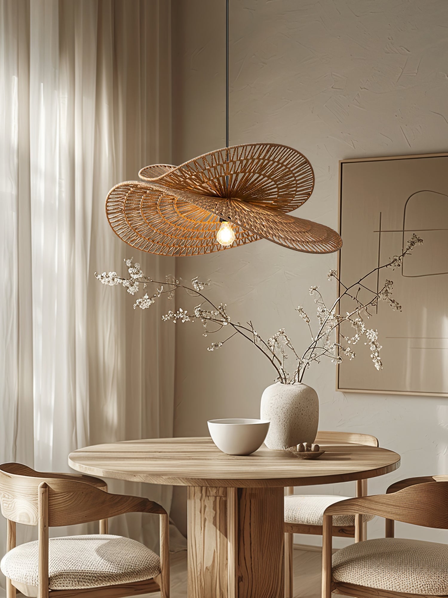 Avelora Hemp Rope Traditional Pendant Light - Letslighting