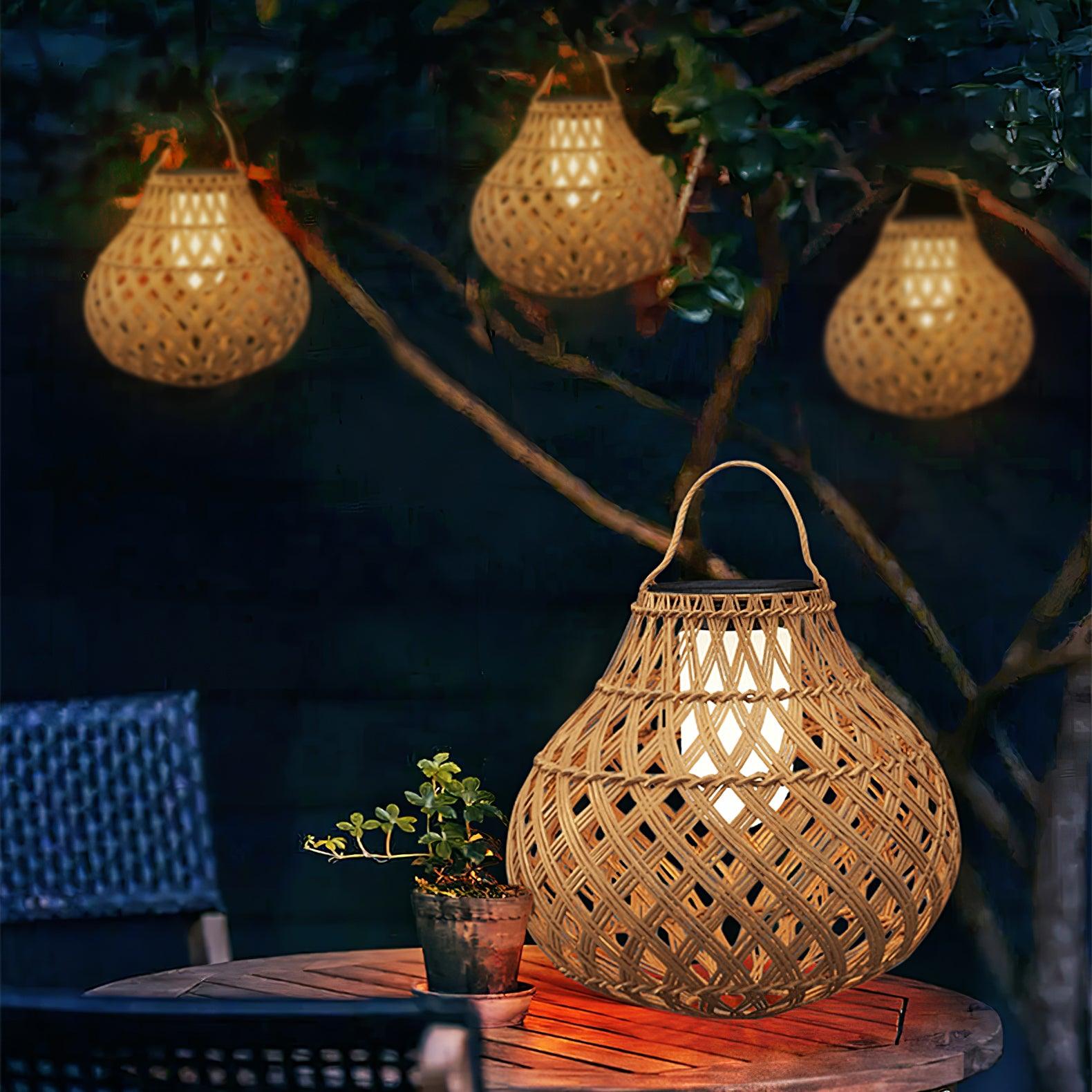 Woven Sphere Lantern Outdoor Lamp - Blowlighting