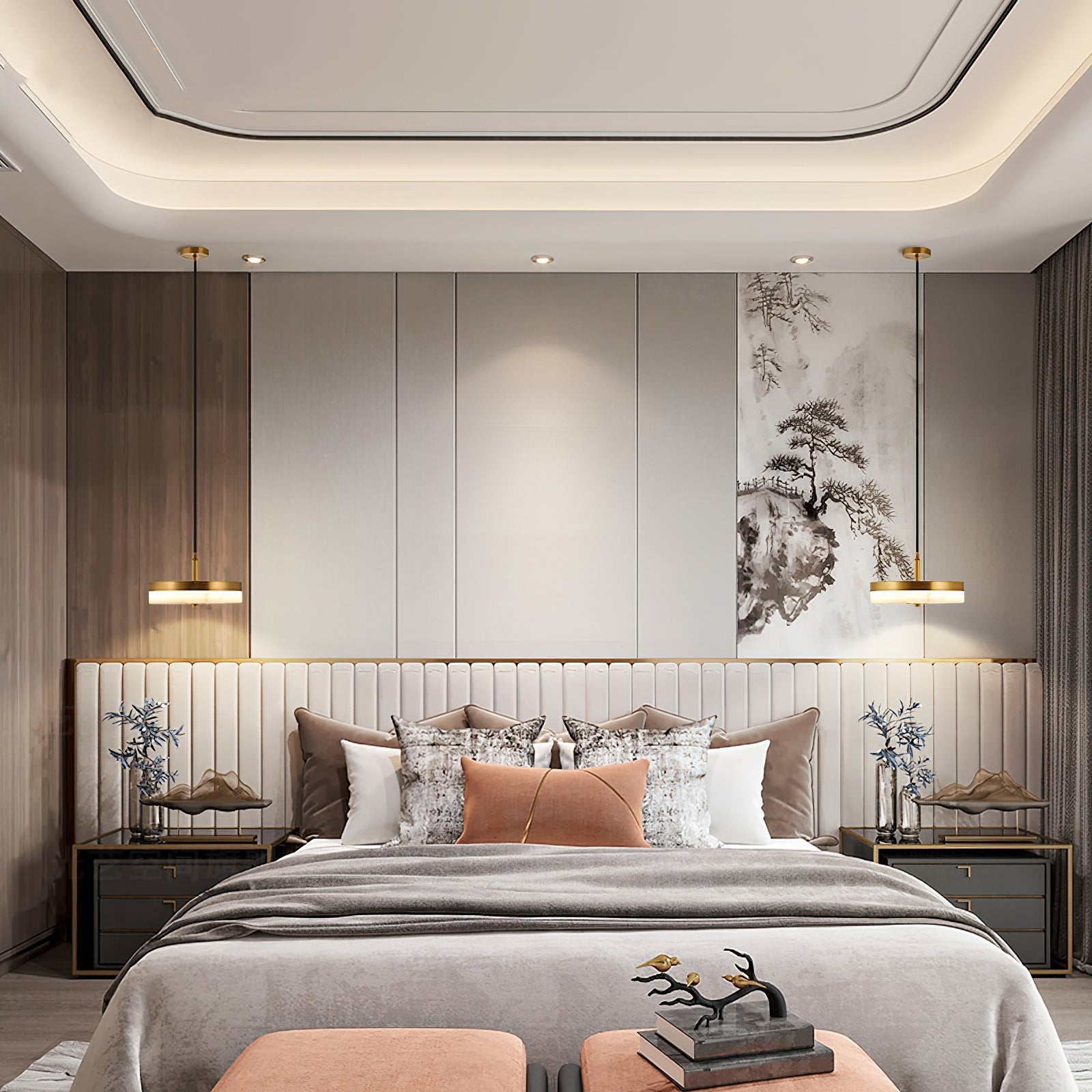 Utalion Modern Minimalist Alabaster Pendant Light - Letslighting