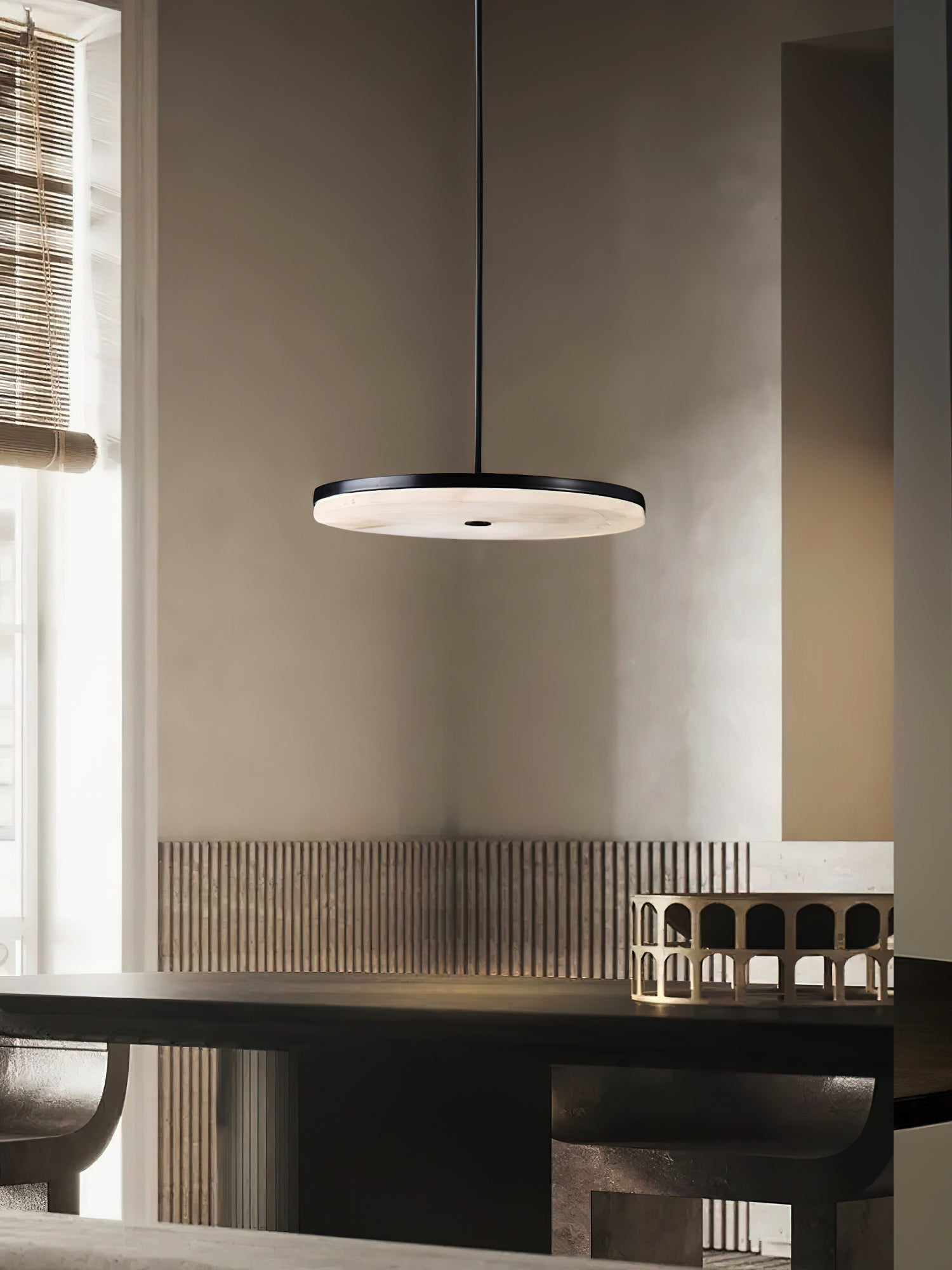 Utalion Modern Minimalist Alabaster Pendant Light - Letslighting