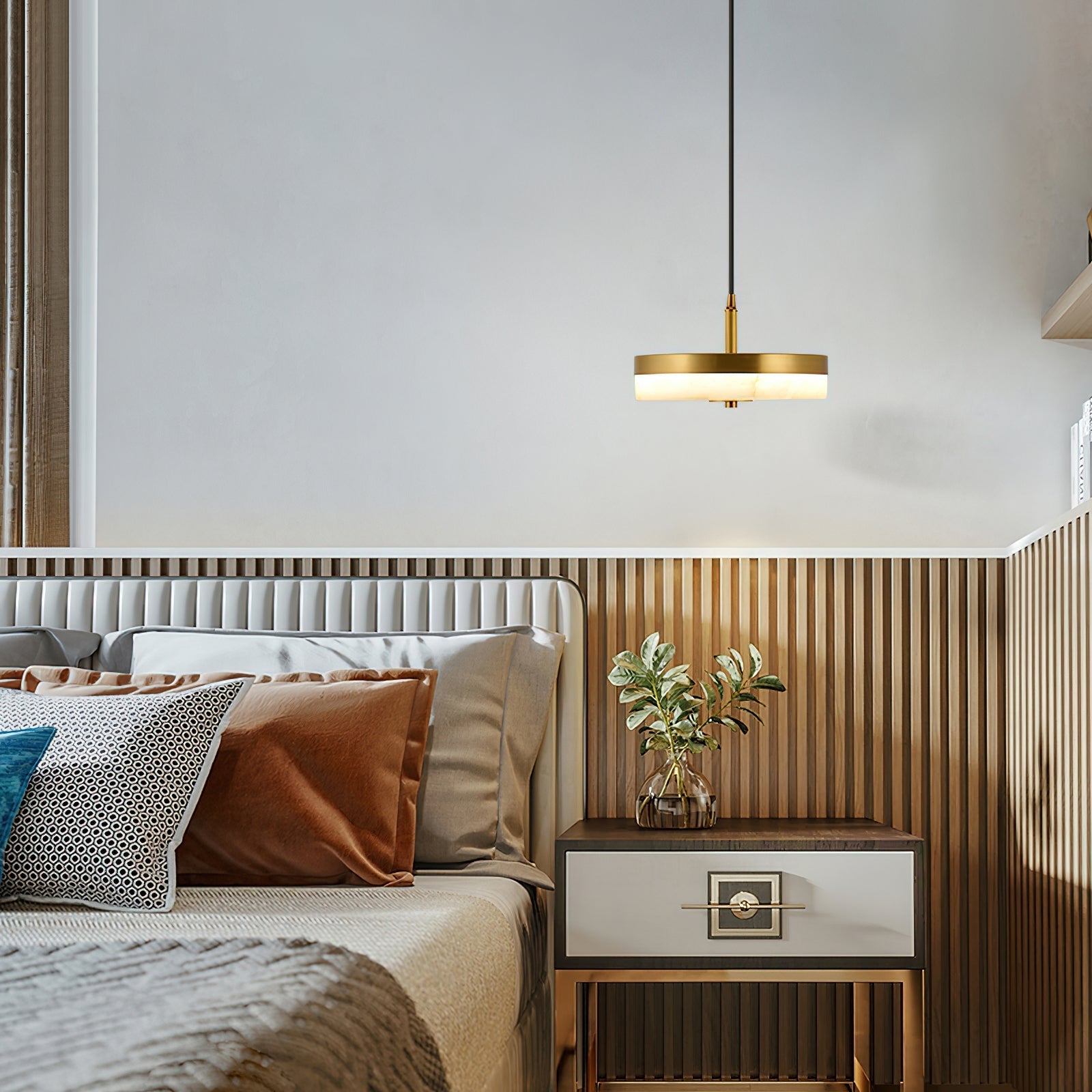 Utalion Modern Minimalist Alabaster Pendant Light - Letslighting