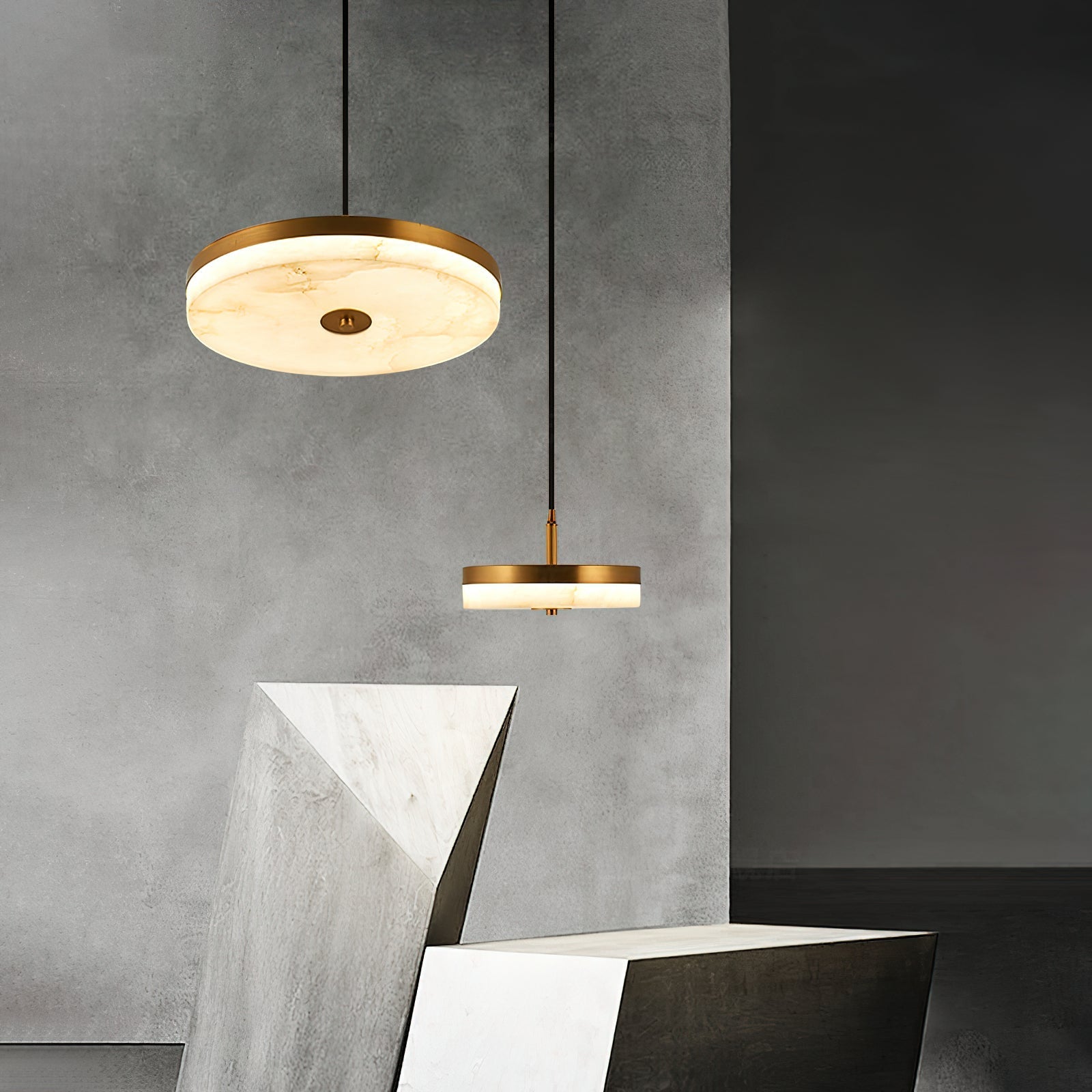 Utalion Modern Minimalist Alabaster Pendant Light - Letslighting